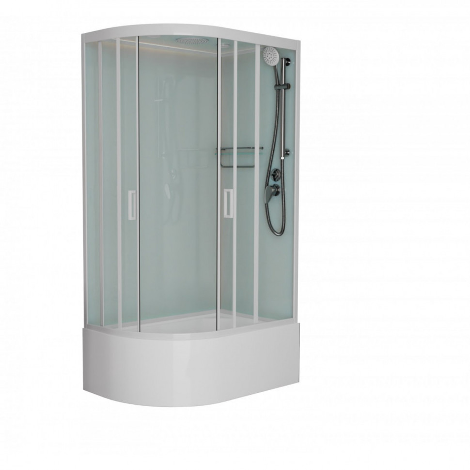 Душевая кабина Frank F412/2R М White 120x80 матовое стекло, 20038