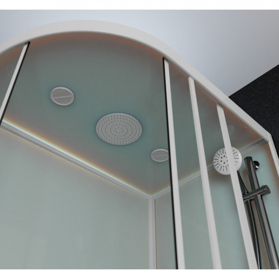 Душевая кабина Frank F412/2R М White 120x80 матовое стекло, 20038