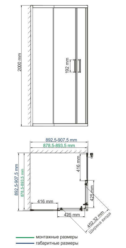 Душевой уголок Wasserkraft Tauber 64S03