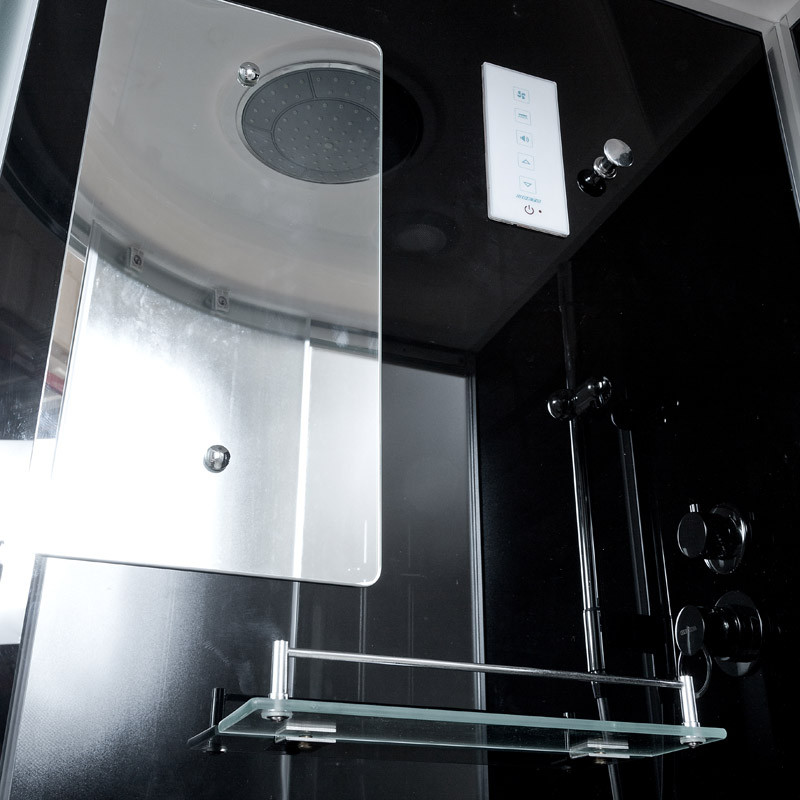 Душевая кабина DTO B 01 S Black с электрикой (100x100)