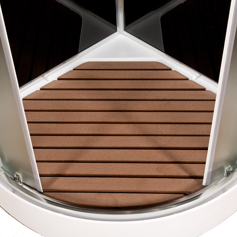 Душевая кабина DTO B 01 S Black с электрикой (100x100)