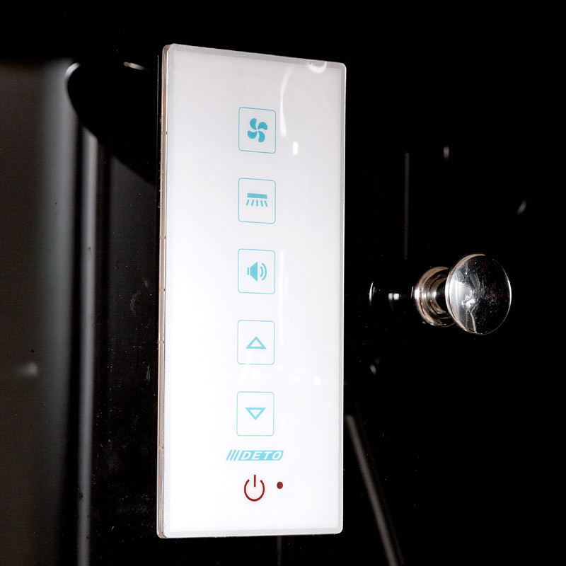 Душевая кабина DTO B 01 S Black с электрикой (100x100)