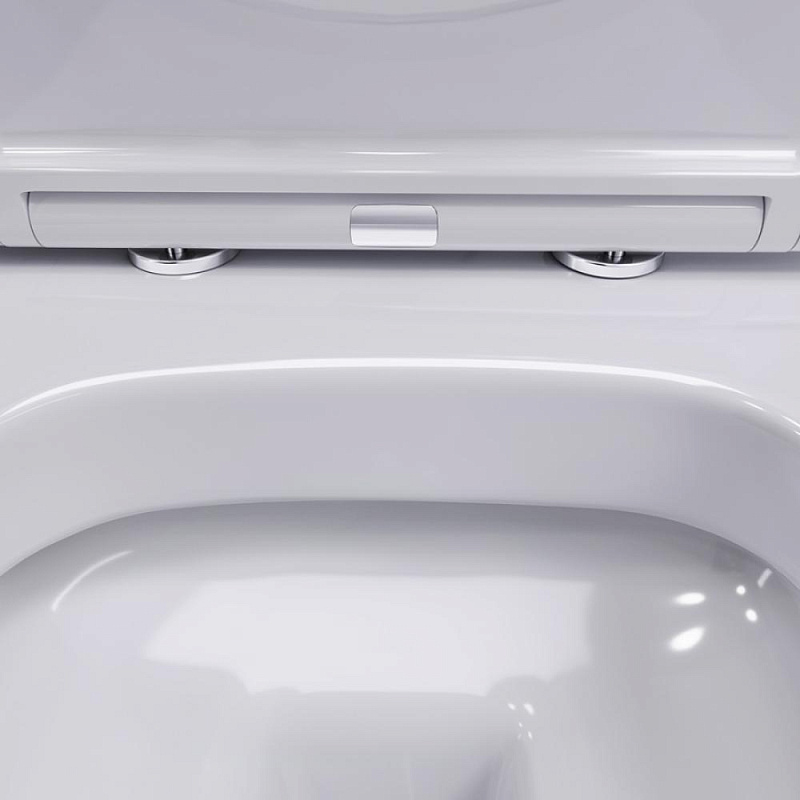 Унитаз подвесной Damixa Sirius DX86C1700SC безободковый с сиденьем микролифт, белый