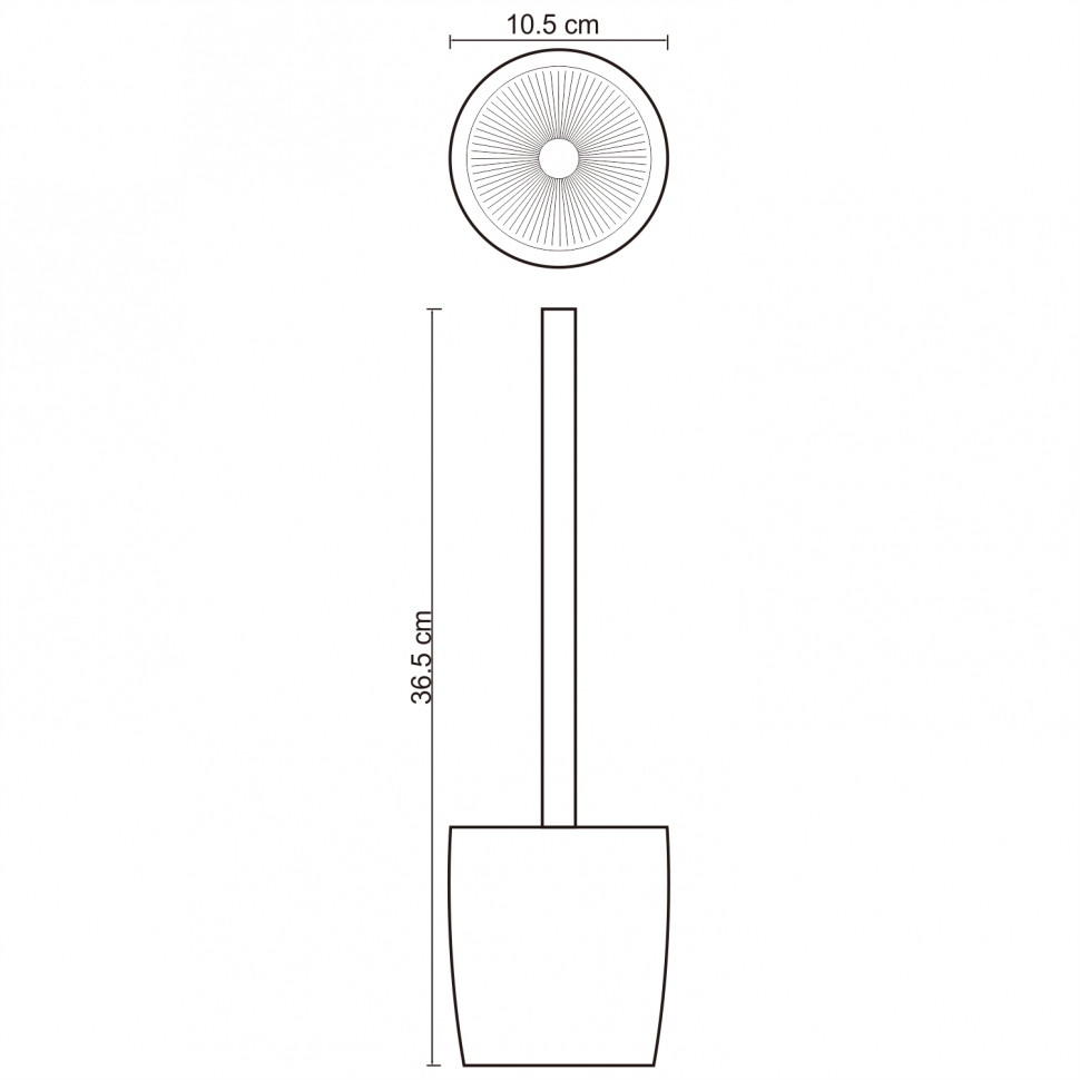 Щетка для унитаза Wasserkraft Dinkel K-4627