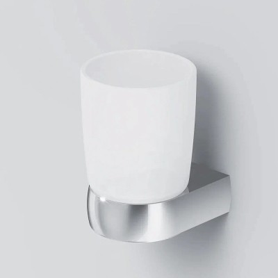 Стакан для зубных щеток настенный AM.PM Sensation A3034300 стеклянный, хром