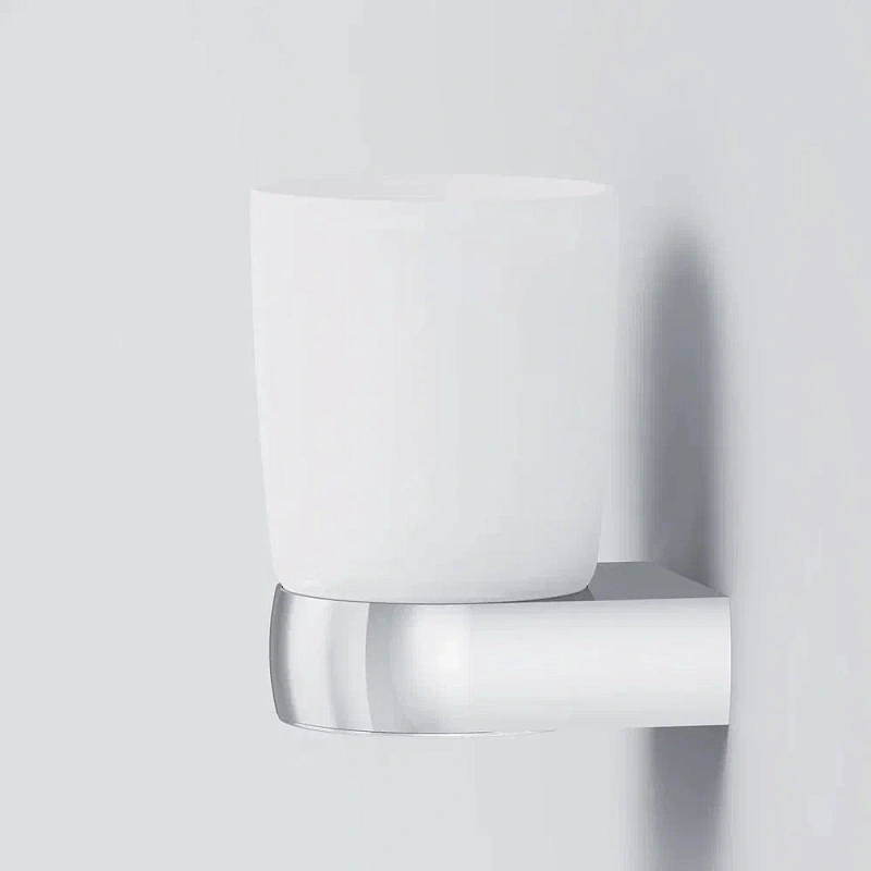 Стакан для зубных щеток настенный AM.PM Sensation A3034300 стеклянный, хром