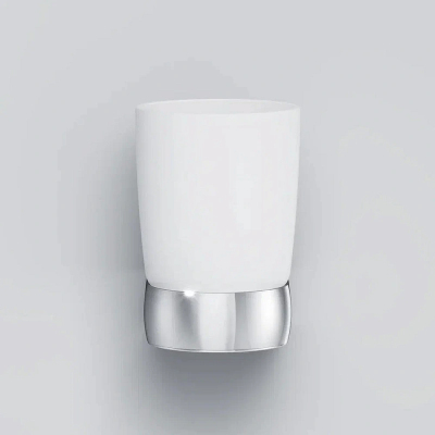 Стакан для зубных щеток настенный AM.PM Sensation A3034300 стеклянный, хром