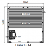 Финская сауна Frank F814 140х140x210 см кедр, 8145