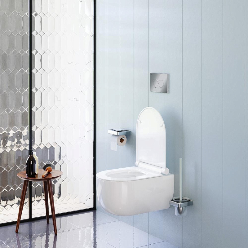 Унитаз подвесной Damixa Scandinavian Pure DX36C1701SC безободковый с сиденьем микролифт, белый