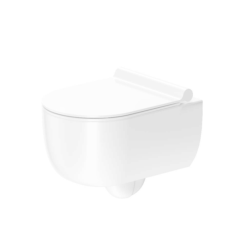 Унитаз подвесной Damixa Scandinavian Pure DX36C1701SC безободковый с сиденьем микролифт, белый