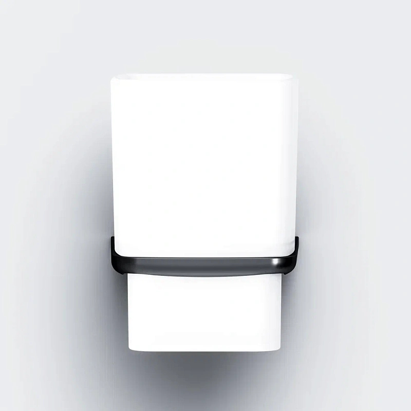 Стакан для зубных щеток настенный AM.PM Inspire 2.0 A50A34322 стеклянный, черный