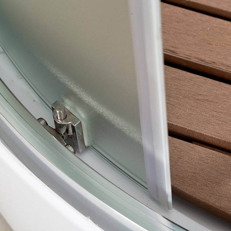 Душевая кабина DTO B 09 S Black с электрикой (90x90)