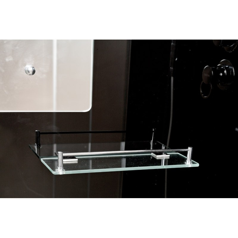 Душевая кабина DTO B 09 S Black с электрикой (90x90)