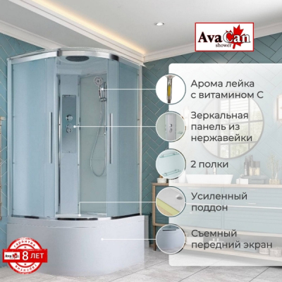 Душевая кабина AvaCan EM5080 80x80 см стандартная