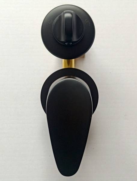 Душевая кабина Frank F412L М Black без крыши матовое стекло 120x80 см, 20059