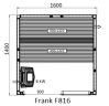 Финская сауна Frank F816 160х140x210 см липа, 816618