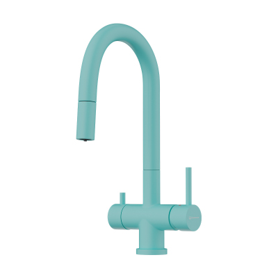 Смеситель для кухни Omoikiri Akita-S-AZ латунь/azur blue, 4994436