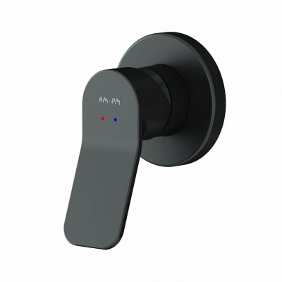 Встраиваемая душевая система AM.PM X-Joy FB85A2R002 черная: тропический верхний душ