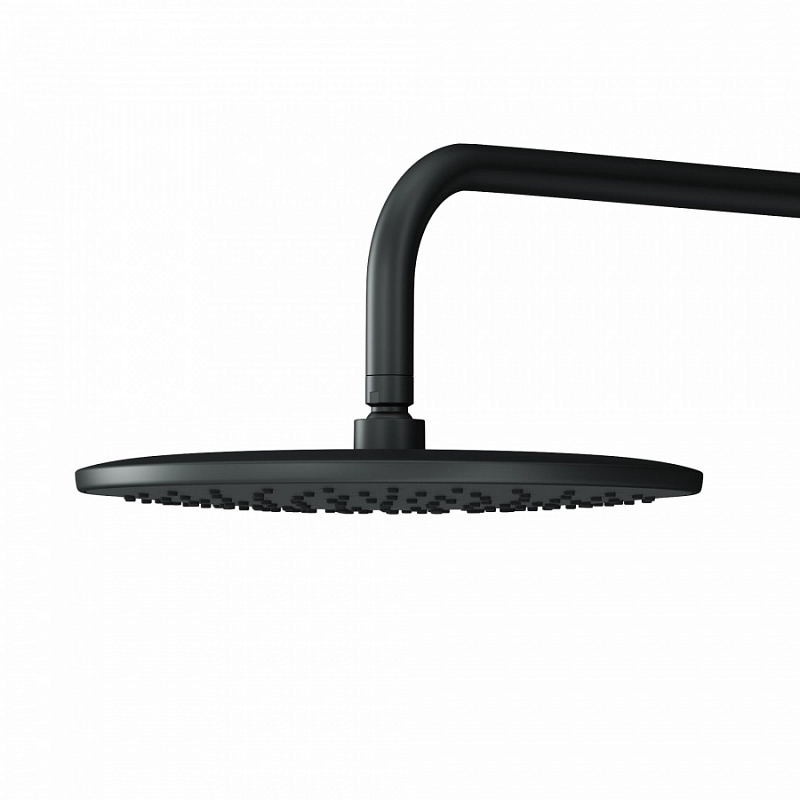 Встраиваемая душевая система AM.PM X-Joy FB85A2R002 черная: тропический верхний душ