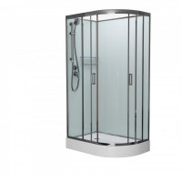 Душевая кабина Frank F412L М Brilliant 120x80 без крыши матовое стекло, 20091