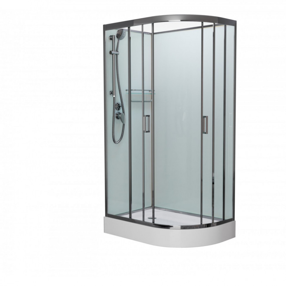 Душевая кабина Frank F412L М Brilliant 120x80 без крыши матовое стекло, 20091