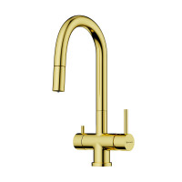 Смеситель для кухни Omoikiri Akita-S-LG латунь/светлое золото, 4994350