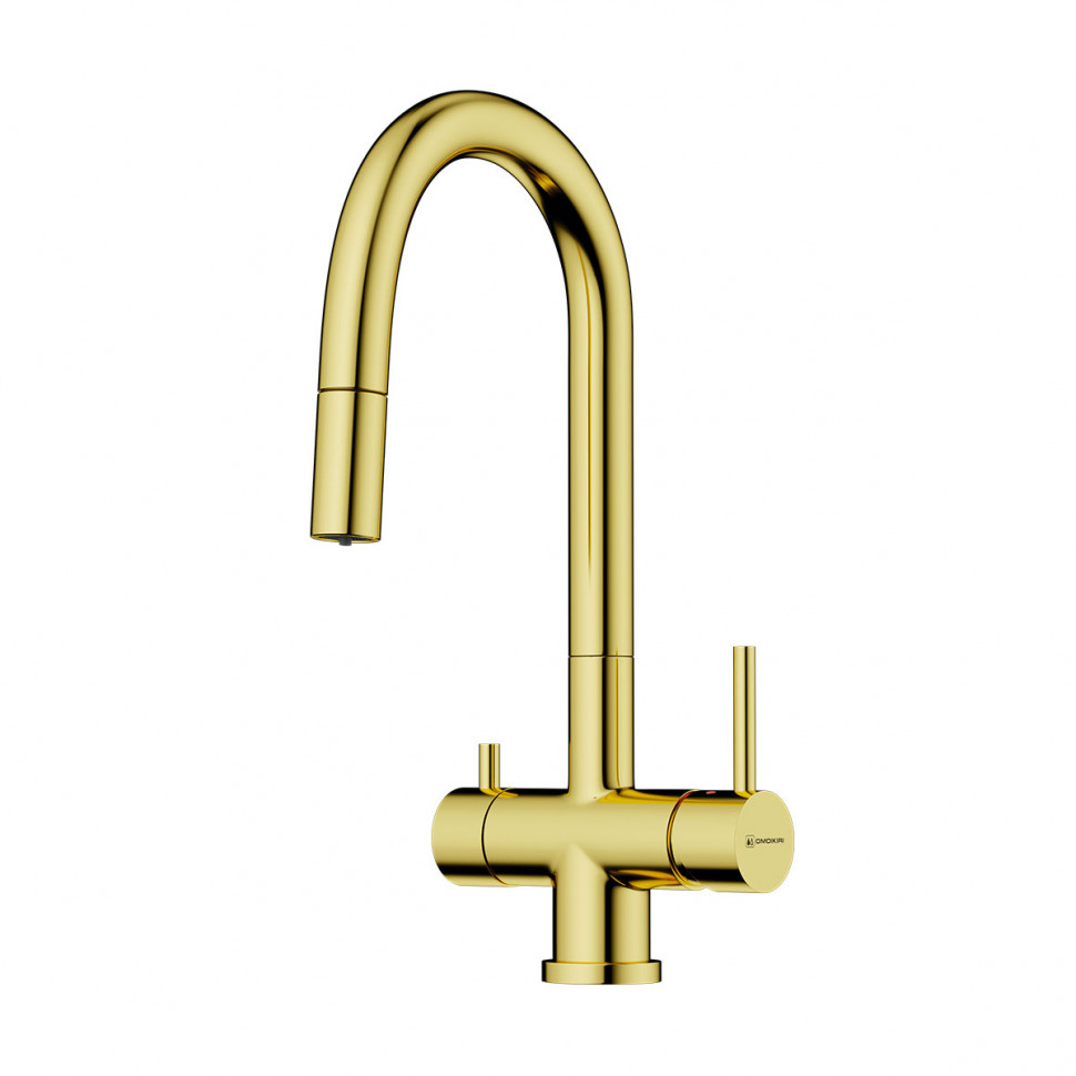 Смеситель для кухни Omoikiri Akita-S-LG латунь/светлое золото, 4994350