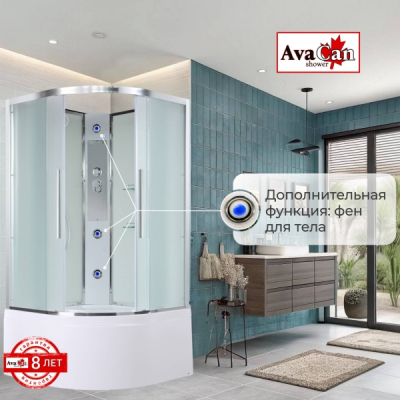 Душевая кабина AvaCan EM5090N 90x90 см без крыши