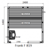 Финская сауна Frank F819 240х140x210 см кедр, 8150