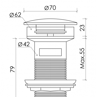 Донный клапан CN2000MBx