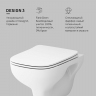 Унитаз подвесной AM.PM X-Joy S C85A1702SC безободковый с сиденьем микролифт, белый