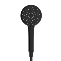 Душевая лейка SANCOS Lotus, диаметр 115 мм, 3 режима, цвет черный матовый, SC6003MB