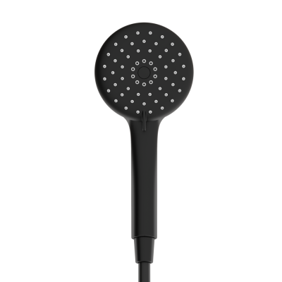 Душевая лейка SANCOS Lotus, диаметр 115 мм, 3 режима, цвет черный матовый, SC6003MB