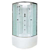 Душевая кабина AvaCan EM 5011 N с гидромассажем 110x110 см, EM5011NGM