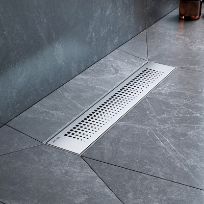 Душевой трап (лоток) 40 AM.PM PrimeFlow W02SC-P11-040-01SB комбинированный затвор со стальной матовой решеткой