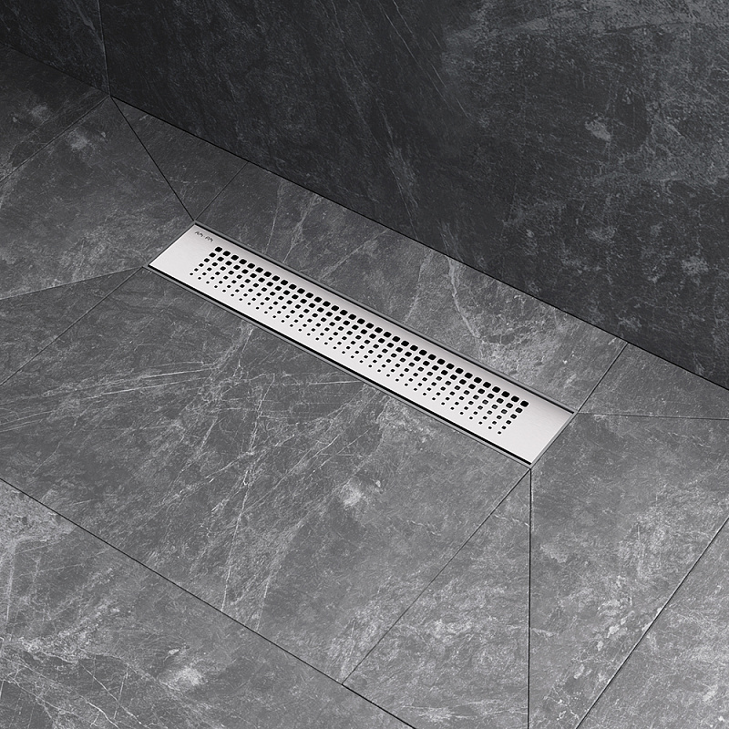 Душевой трап (лоток) 40 AM.PM PrimeFlow W02SC-P11-040-01SB комбинированный затвор со стальной матовой решеткой