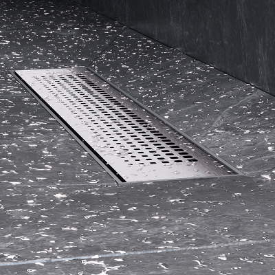 Душевой трап (лоток) 40 AM.PM PrimeFlow W02SC-P11-040-01SB комбинированный затвор со стальной матовой решеткой