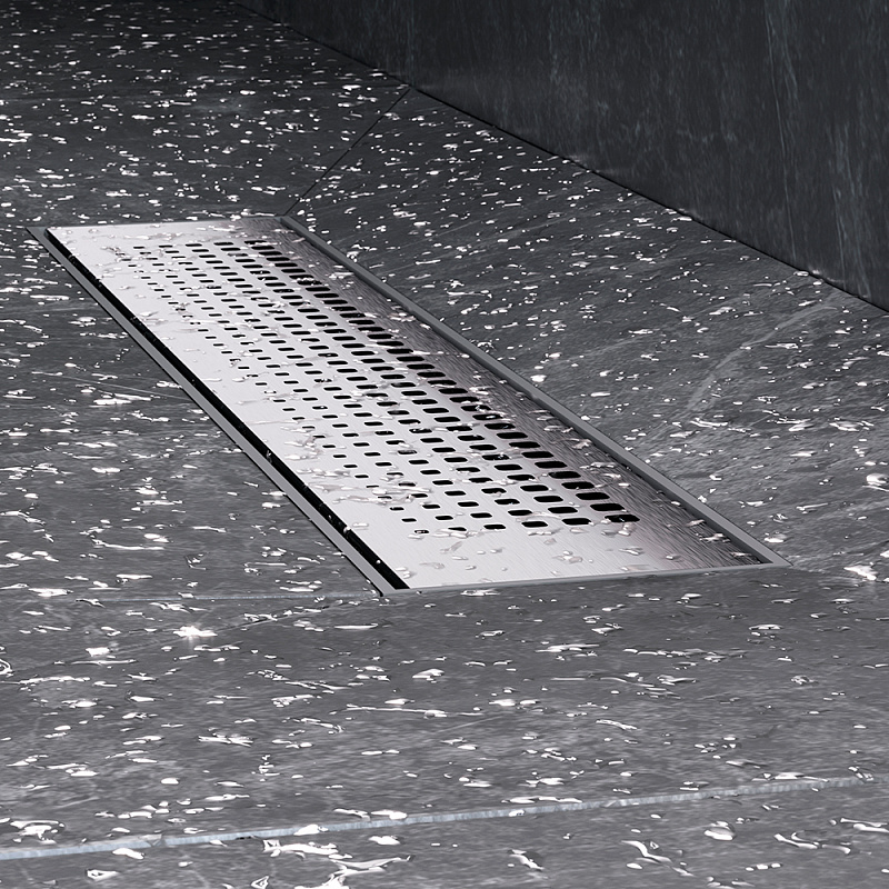 Душевой трап (лоток) 40 AM.PM PrimeFlow W02SC-P11-040-01SB комбинированный затвор со стальной матовой решеткой