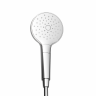 Душевая лейка SANCOS Luna, кнопочное управление, диаметр 120 мм, 3 режима, цвет хром/белый, SC6004CH