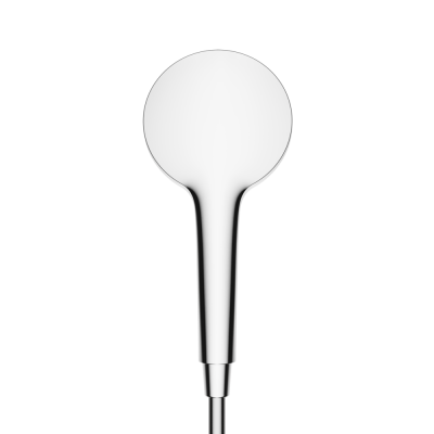 Душевая лейка SANCOS Luna, кнопочное управление, диаметр 120 мм, 3 режима, цвет хром/белый, SC6004CH