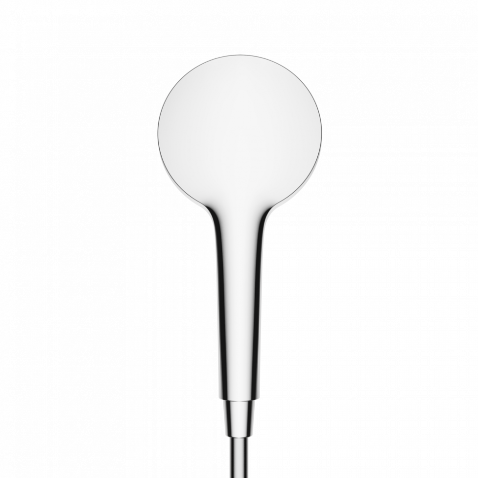 Душевая лейка SANCOS Luna, кнопочное управление, диаметр 120 мм, 3 режима, цвет хром/белый, SC6004CH