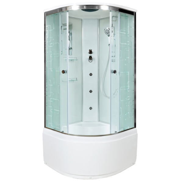 Душевая кабина AvaCan EM 5011 с гидромассажем 110x110 см, EM5011GM