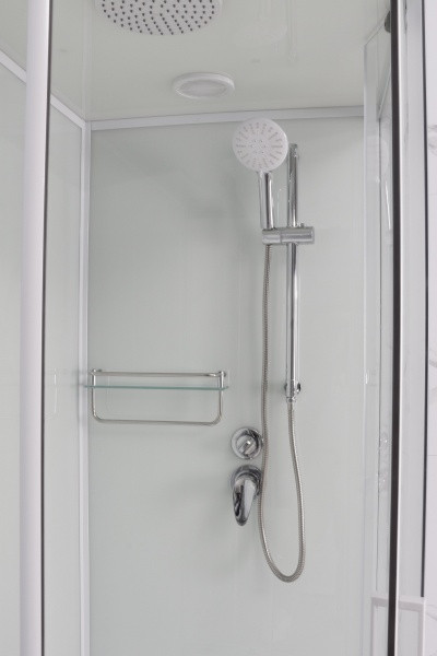 Душевая кабина Frank F409/1 М White 90x90 средний поддон матовое стекло, 20024