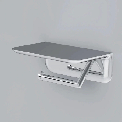 Держатель для туалетной бумаги настенный AM.PM Sensation A30341500 с полочкой, хром