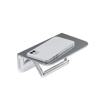 Держатель для туалетной бумаги настенный AM.PM Sensation A30341500 с полочкой, хром