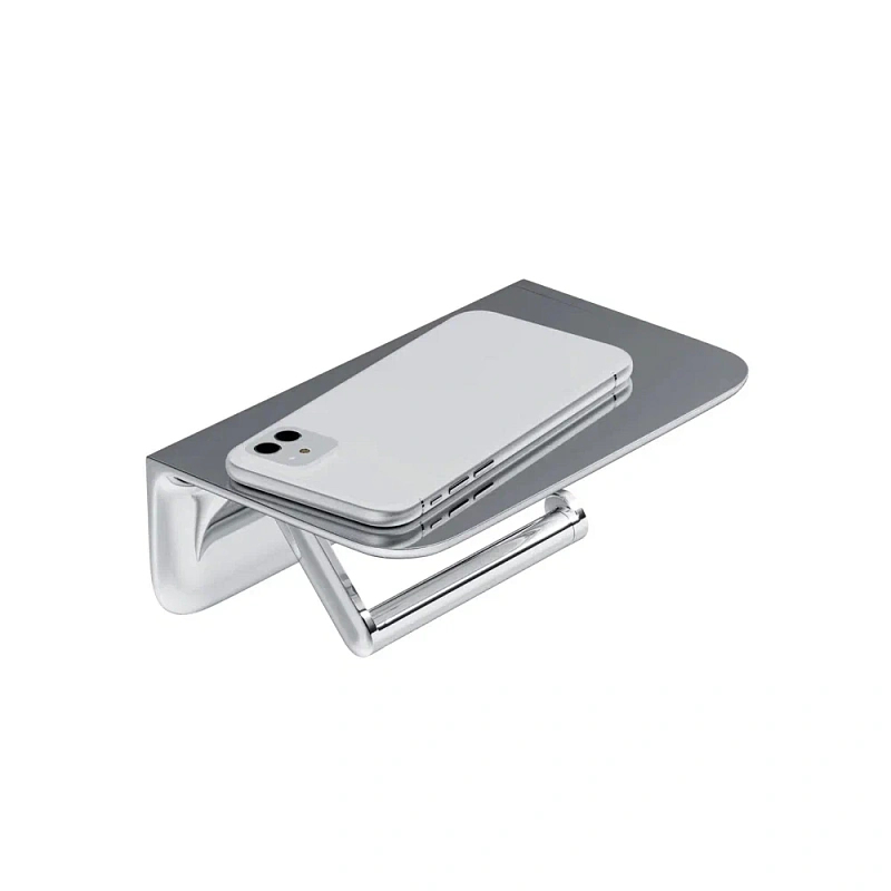 Держатель для туалетной бумаги настенный AM.PM Sensation A30341500 с полочкой, хром