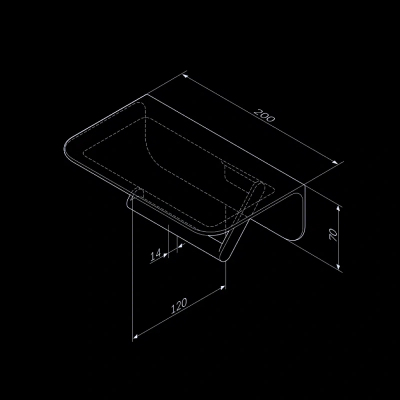 Держатель для туалетной бумаги настенный AM.PM Sensation A30341500 с полочкой, хром