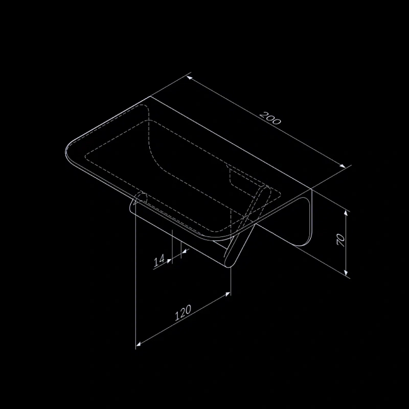 Держатель для туалетной бумаги настенный AM.PM Sensation A30341500 с полочкой, хром
