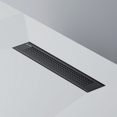 Душевой трап (лоток) 40 AM.PM PrimeFlow W02SC-P11-040-01BM комбинированный затвор с черной матовой решеткой