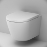 Унитаз подвесной AM.PM X-Joy C851900SC безободковый с сиденьем микролифт, белый